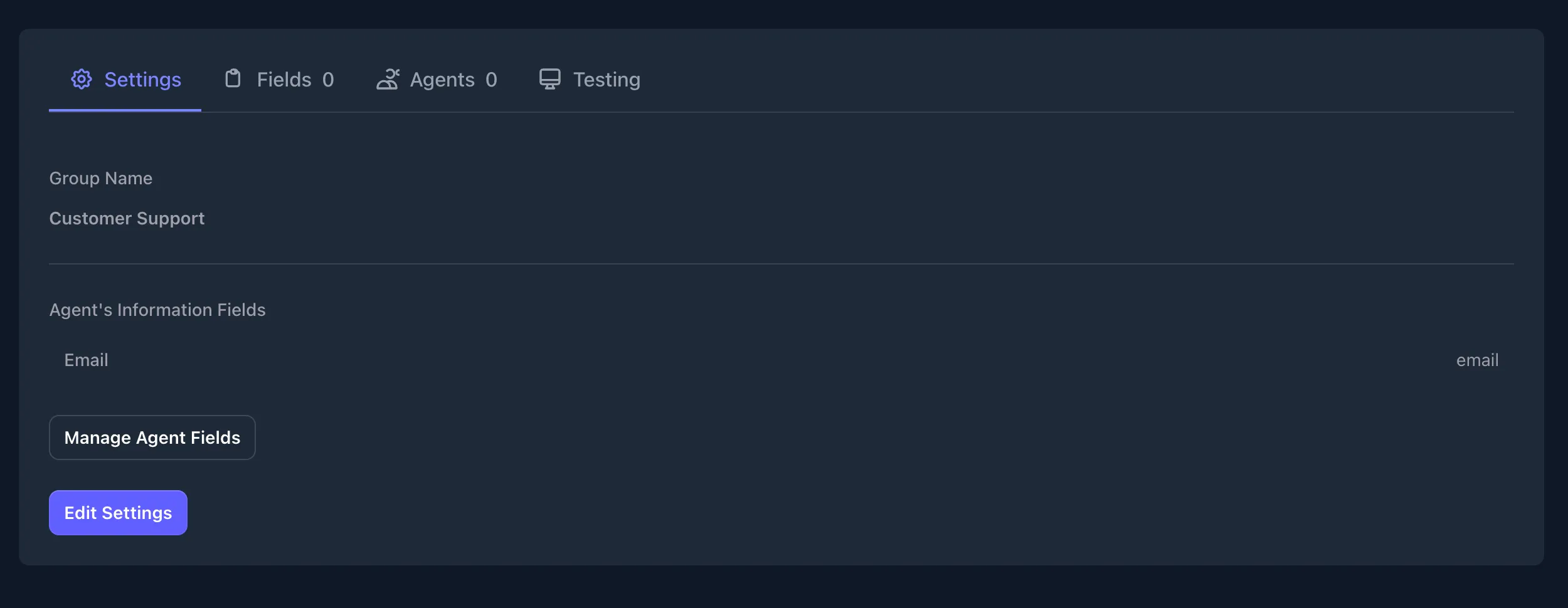 Add agents to the group