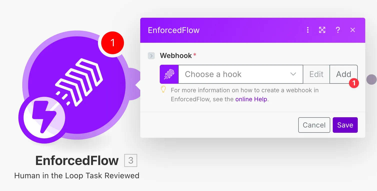 Setting up the review completion webhook