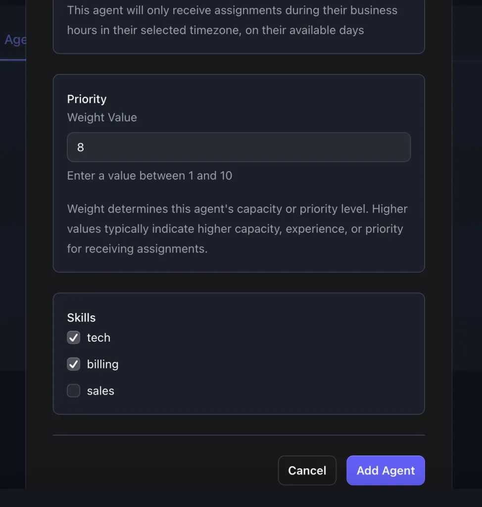 Agent form step 3