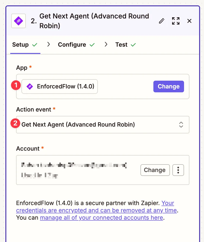 Search for EnforcedFlow in Zapier