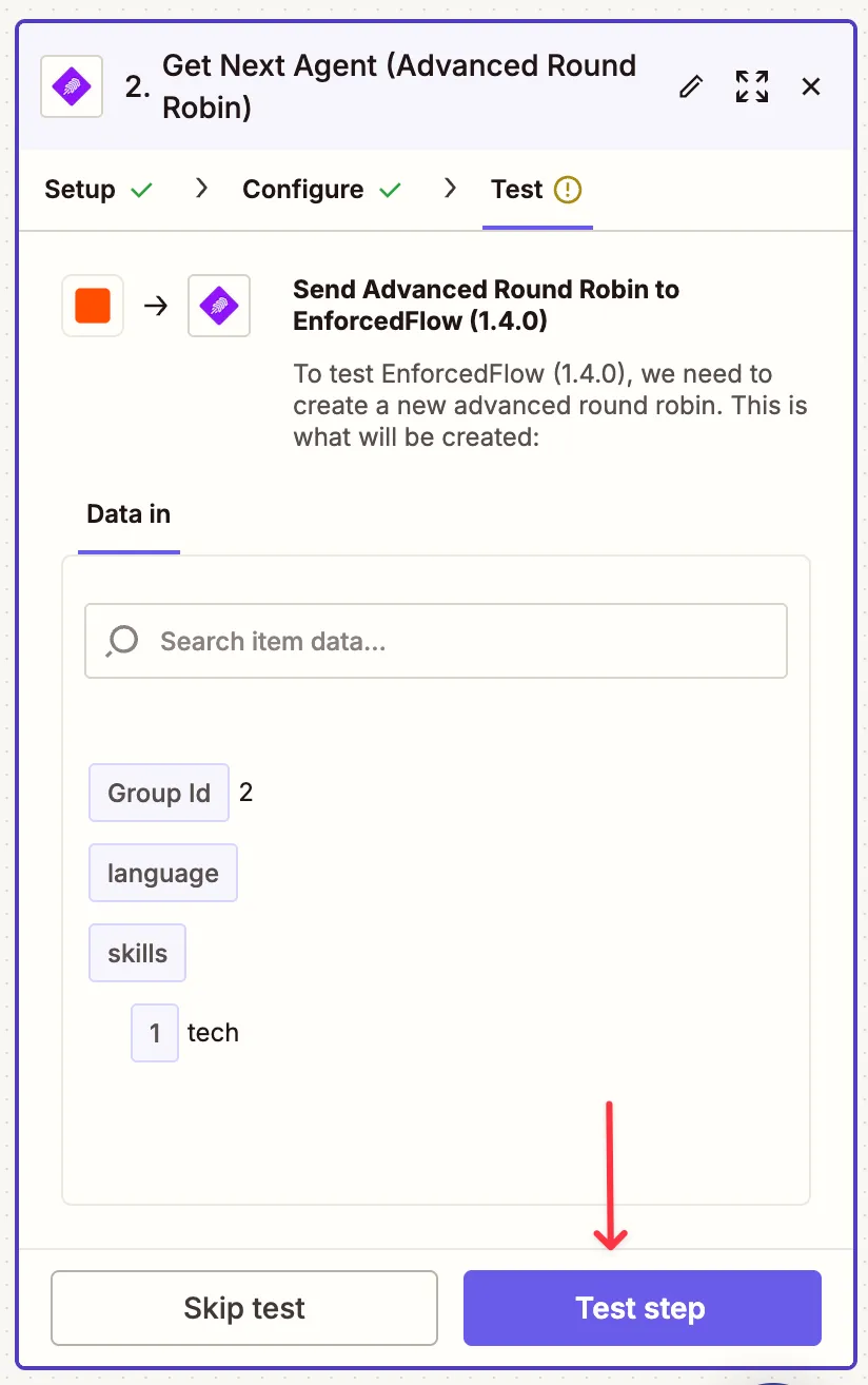 View the output data
