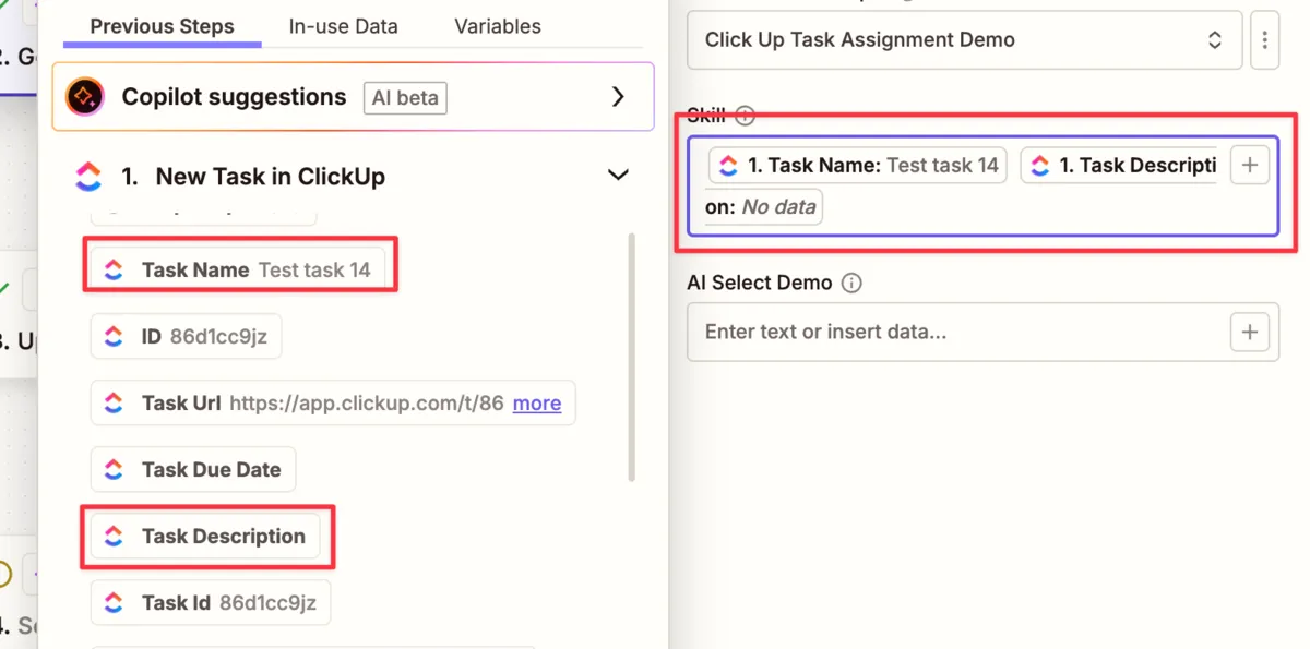 AI Select Configuration